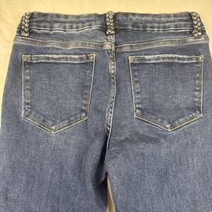 Flying Monkey Jeans Womens 29 Skinny Mid Rise Stretch Dark Wash Denim SOFT